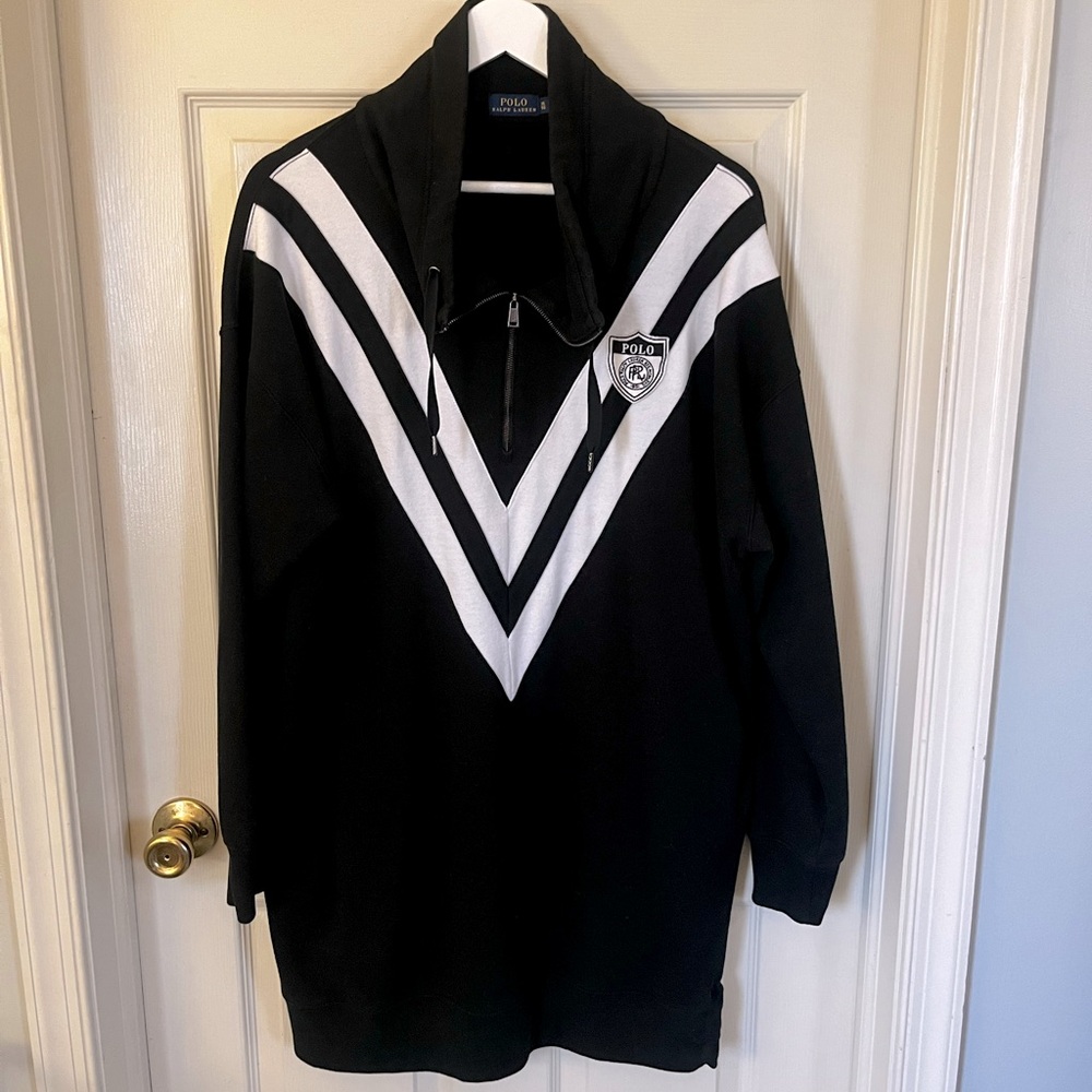 Women’s XL black and white Polo RL dress